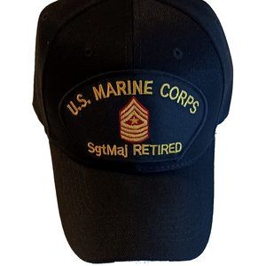 U.S. Maine Corps SgtMaj Retired Patch Hat
